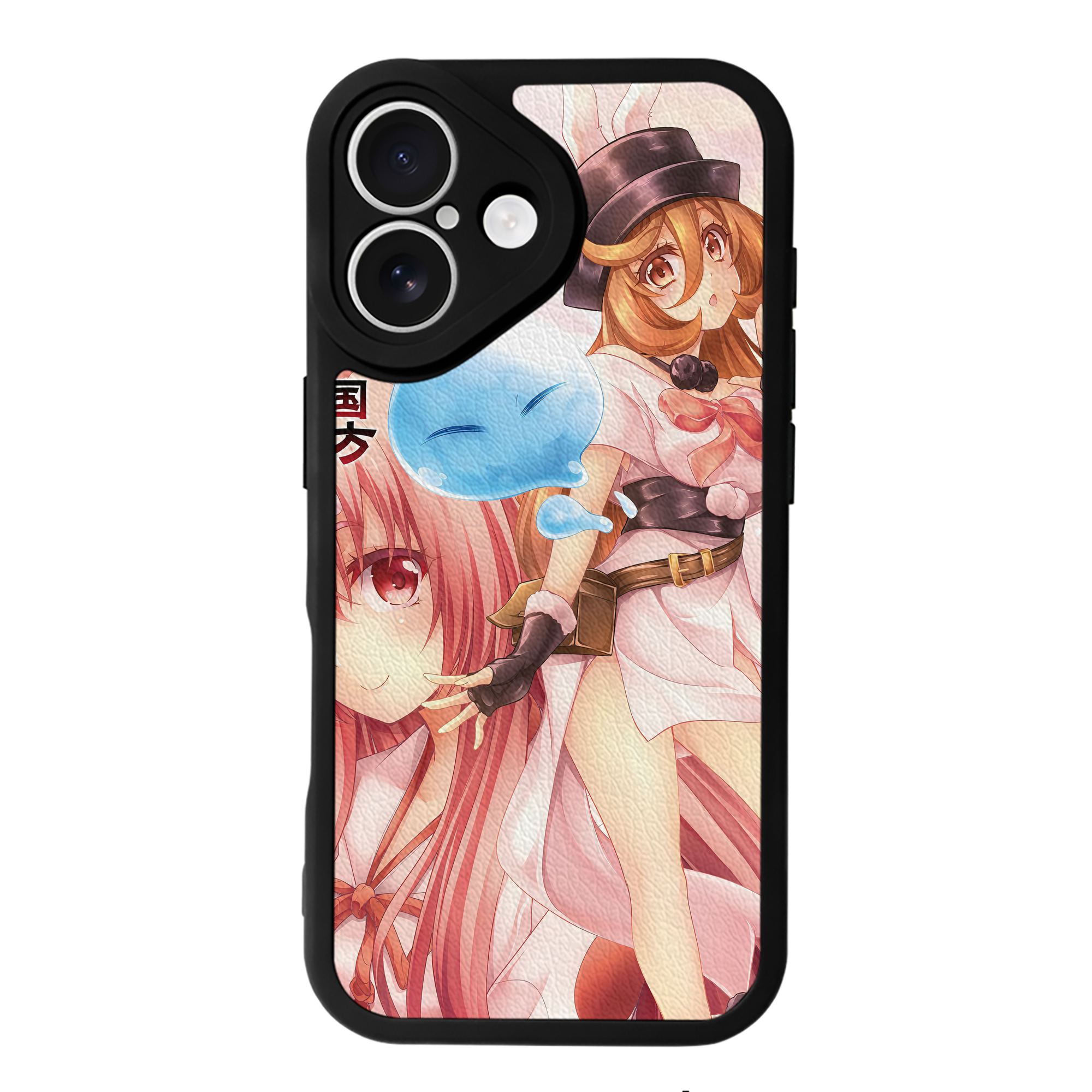 （画像用） 転スラ Regarding Reincarnated to Slime 【iPhone 16シリーズ対応】シリコンスマホケース（レザー調） 材質：シリコン
